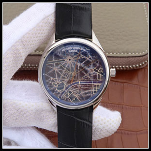 ヴァシュロンコンスタン メンズ 40mm シースルーバック 自動巻き腕時計