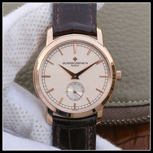 ヴァシュロンコンスタン メンズ 42mm シースルーバック 手巻き式腕時計