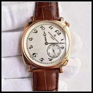 ヴァシュロンコンスタン メンズ 40mm シースルーバック 手巻き式腕時計