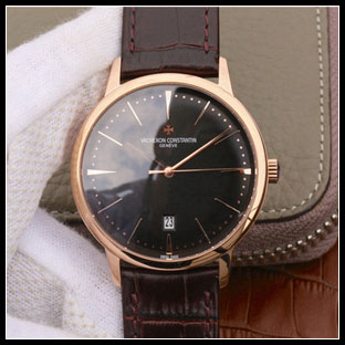 ヴァシュロンコンスタン メンズ 40mm シースルーバック 自動巻き腕時計
