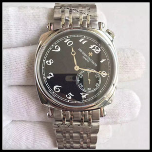 ヴァシュロンコンスタン メンズ 40mm シースルーバック 手巻き式腕時計