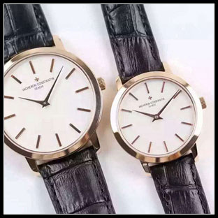ヴァシュロンコンスタン カップル 41mm/33mm シースルーバック 自動巻き腕時計