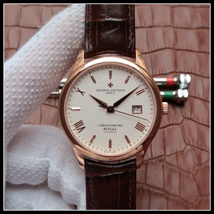 ヴァシュロンコンスタン メンズ 40mm シースルーバック 自動巻き腕時計