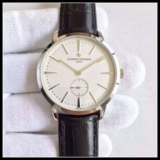 ヴァシュロンコンスタン メンズ 42mm シースルーバック 手巻き式腕時計
