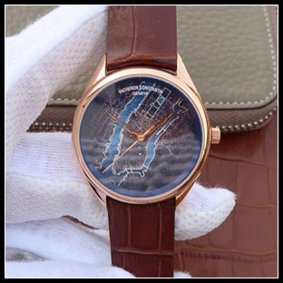 ヴァシュロンコンスタン メンズ 40mm シースルーバック 自動巻き腕時計