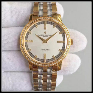 ヴァシュロンコンスタン メンズ 40mm シースルーバック 手巻き式腕時計