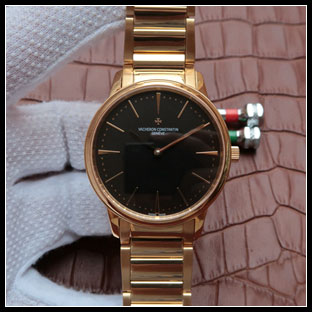 ヴァシュロンコンスタン メンズ 36mm シースルーバック 自動巻き腕時計