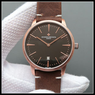 ヴァシュロンコンスタン メンズ 41mm シースルーバック 自動巻き腕時計