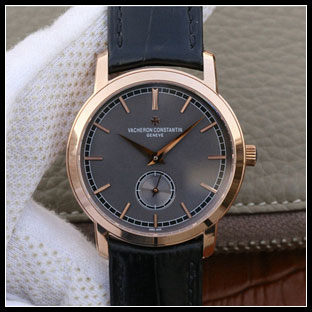 ヴァシュロンコンスタン メンズ 42mm シースルーバック 手巻き式腕時計