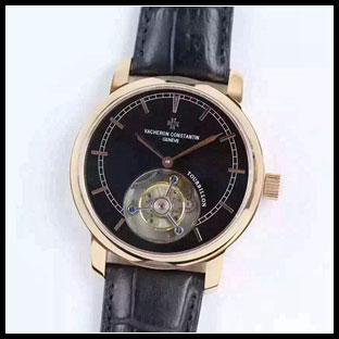 ヴァシュロンコンスタン メンズ 42mm シースルーバック 手巻き式腕時計