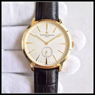 ヴァシュロンコンスタン メンズ 42mm シースルーバック 手巻き式腕時計