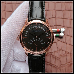 ヴァシュロンコンスタン メンズ 42.5mm シースルーバック 自動巻き腕時計