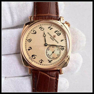 ヴァシュロンコンスタン メンズ 40mm シースルーバック 手巻き式腕時計